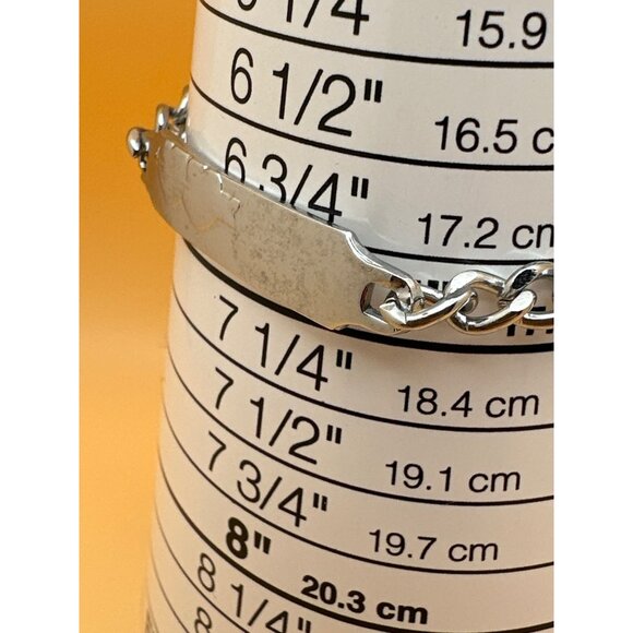 Friendship Bracelet Two Double Heart Arrow ID Matching Silver Tone Love - Picture 8 of 8